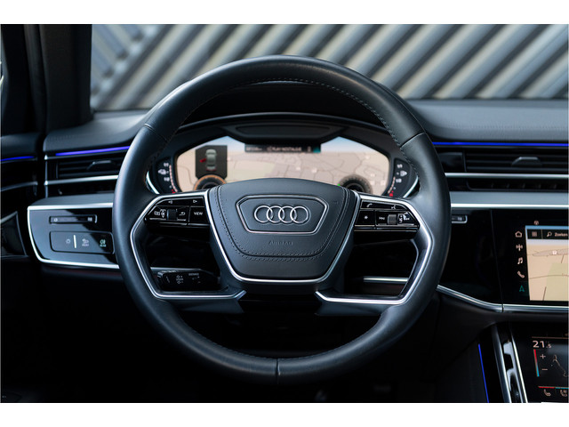 Audi A8 60 TFSI e quattro S-Line S-stoelen Pano B&O 360 Head Up Keyless Softclose Matrix Massage ACC