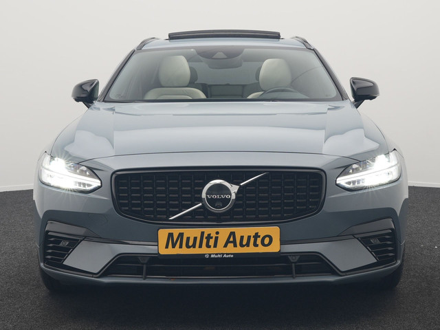 Volvo V90 T6 AWD R-Design Plug In Hybrid 340pk Dealer O.H PHEV | Trekhaak Af Fabriek | Panodak | Adaptive Cruise | Head Up | Harman & Kard