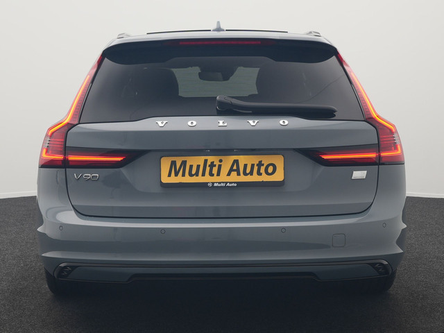 Volvo V90 T6 AWD R-Design Plug In Hybrid 340pk Dealer O.H PHEV | Trekhaak Af Fabriek | Panodak | Adaptive Cruise | Head Up | Harman & Kard