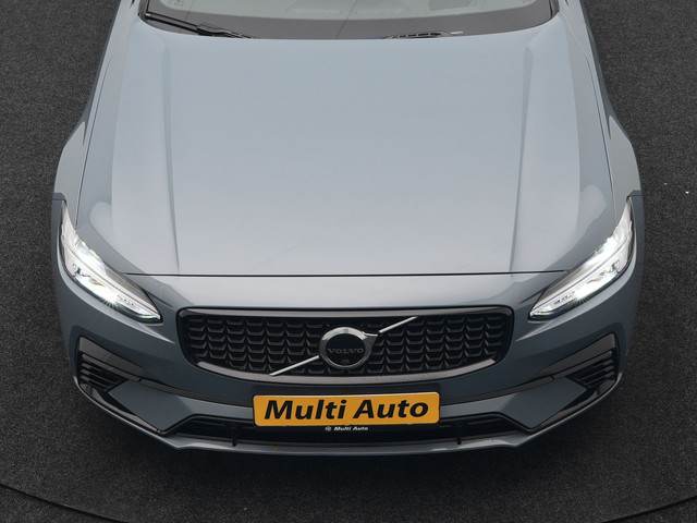 Volvo V90 T6 AWD R-Design Plug In Hybrid 340pk Dealer O.H PHEV | Trekhaak Af Fabriek | Panodak | Adaptive Cruise | Head Up | Harman & Kard