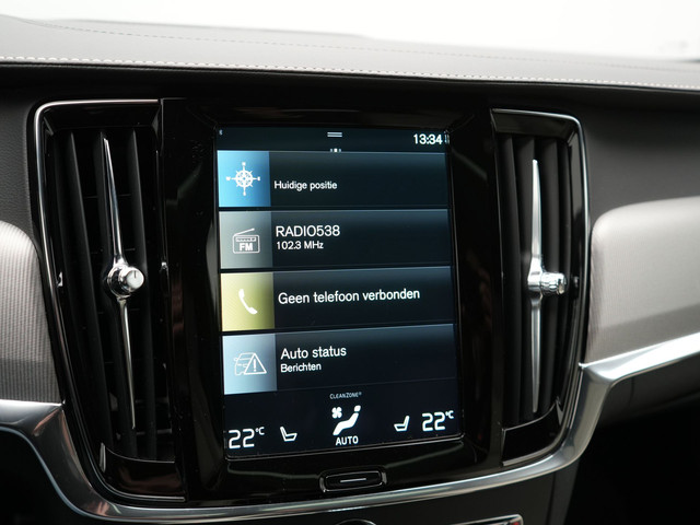 Volvo V90 T6 AWD R-Design Plug In Hybrid 340pk Dealer O.H PHEV | Trekhaak Af Fabriek | Panodak | Adaptive Cruise | Head Up | Harman & Kard