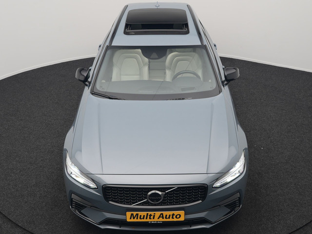 Volvo V90 T6 AWD R-Design Plug In Hybrid 340pk Dealer O.H PHEV | Trekhaak Af Fabriek | Panodak | Adaptive Cruise | Head Up | Harman & Kard