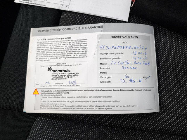 Citroen C4 Cactus 1.2 PureTech Shine 2e-Eig. Keurig-Onderh. BOVAG-Garantie, NL-Auto..
