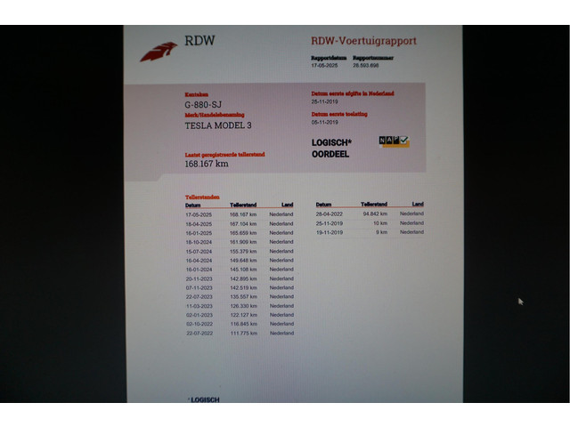 Tesla Model 3 Long Range AWD 75 kWh Dual Motor Battery New 9 2025 via Tesla | BTW | 351 pk | Panorama | Premium Audio | Auto Pilot | Leer | 19