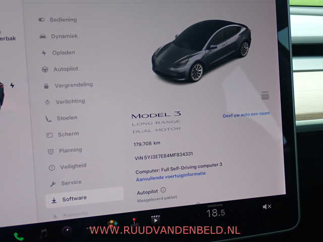 Tesla Model 3 Long Range AWD 75kWh 91%SOH !! FACELIFT !! WARMTEPOMP TREKHAAK 19''SPORT