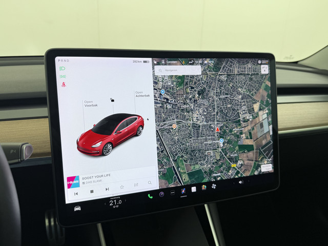Tesla Model 3 GERESERVEERD Long Range AWD 75kWh 463PK 19Lmv FSD-3 Computer Premium Audio AutoPilot Panoramadak Camera's Leer Adaptive-Cruise-