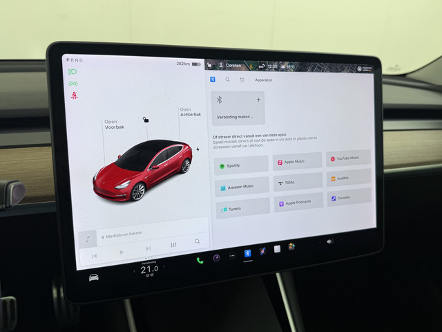 Tesla Model 3 GERESERVEERD Long Range AWD 75kWh 463PK 19Lmv FSD-3 Computer Premium Audio AutoPilot Panoramadak Camera's Leer Adaptive-Cruise-