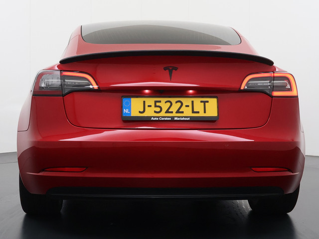 Tesla Model 3 GERESERVEERD Long Range AWD 75kWh 463PK 19Lmv FSD-3 Computer Premium Audio AutoPilot Panoramadak Camera's Leer Adaptive-Cruise-