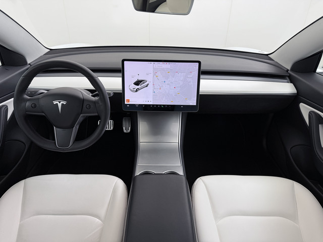 Tesla Model 3 gereserveerd Long Range AWD 75kWh Lmv Navi Ecc Leder Panoramadak Adaptive Cruise Control Autopilot S.O.H. 88% Elek.Stoelen