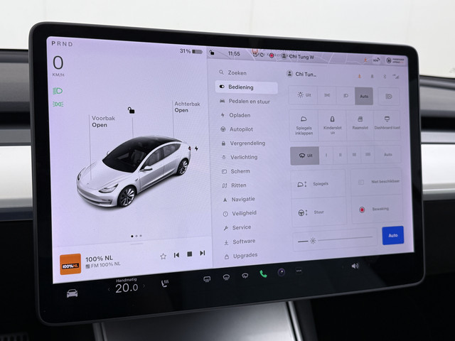 Tesla Model 3 gereserveerd Long Range AWD 75kWh Lmv Navi Ecc Leder Panoramadak Adaptive Cruise Control Autopilot S.O.H. 88% Elek.Stoelen