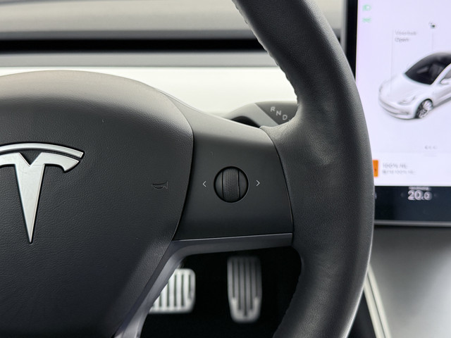 Tesla Model 3 gereserveerd Long Range AWD 75kWh Lmv Navi Ecc Leder Panoramadak Adaptive Cruise Control Autopilot S.O.H. 88% Elek.Stoelen