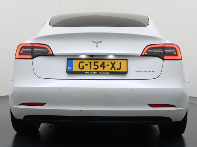 Tesla Model 3 gereserveerd Long Range AWD 75kWh Lmv Navi Ecc Leder Panoramadak Adaptive Cruise Control Autopilot S.O.H. 88% Elek.Stoelen