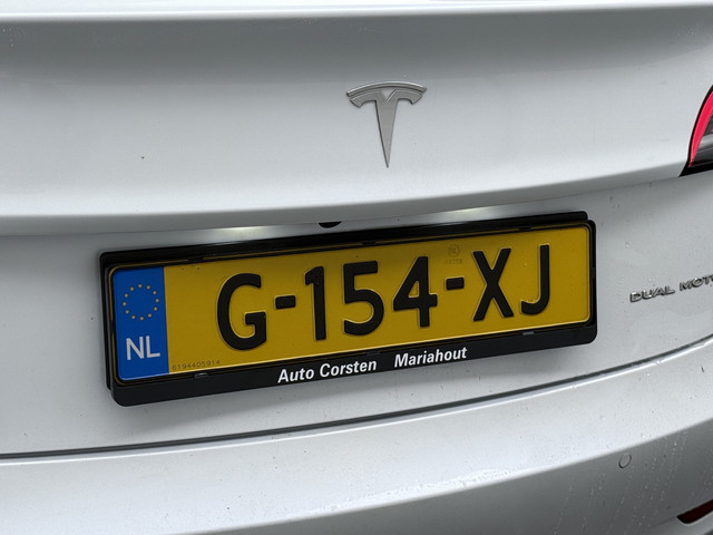 Tesla Model 3 gereserveerd Long Range AWD 75kWh Lmv Navi Ecc Leder Panoramadak Adaptive Cruise Control Autopilot S.O.H. 88% Elek.Stoelen