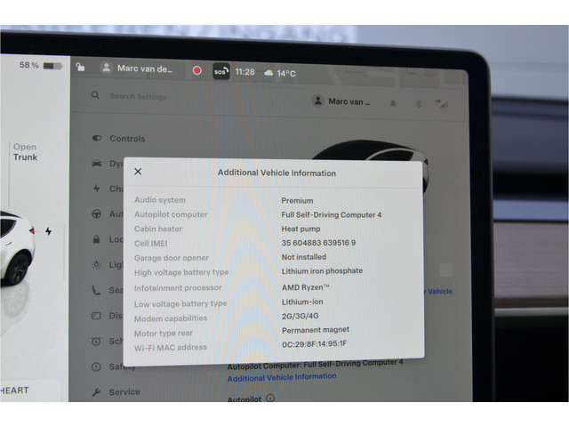 Tesla Model Y RWD 58 kWh AutoPilot4.0, LFP Accu
