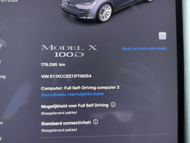 Tesla Model X 100D 7P TREKHAAK CAMERA LEDER NAVI CRUISE STOELVERW
