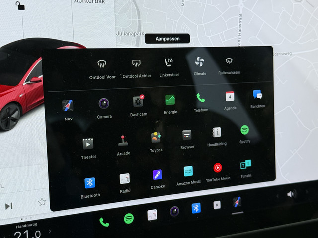 Tesla Model 3 Long Range AWD 75kWh 463PK Lmv FSD-3 Computer 18Lm Premium Audio AutoPilot Panoramadak Camera's Leer Adaptive-Cruise-Control+St