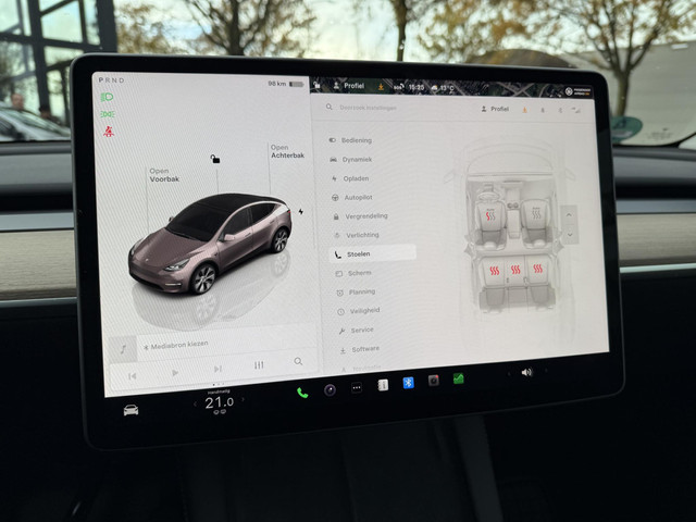 Tesla Model Y RWD 58 kWh AFNEEMBARE TREKHAAK| STOEL STUURVERW| AUTOPILOT| RIJKLAARPRIJS INCL. TESLA GARANTIE t m 03-2027 80.000km accu en aan