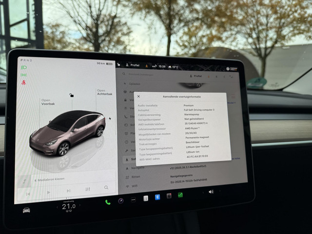 Tesla Model Y RWD 58 kWh AFNEEMBARE TREKHAAK| STOEL STUURVERW| AUTOPILOT| RIJKLAARPRIJS INCL. TESLA GARANTIE t m 03-2027 80.000km accu en aan