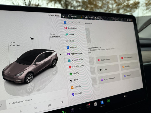 Tesla Model Y RWD 58 kWh AFNEEMBARE TREKHAAK| STOEL STUURVERW| AUTOPILOT| RIJKLAARPRIJS INCL. TESLA GARANTIE t m 03-2027 80.000km accu en aan