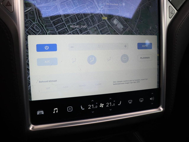 Tesla Model S 85 Base Lederen Bekleding, Panorama dak, Stoelverwarming, achteruitrijcamera.