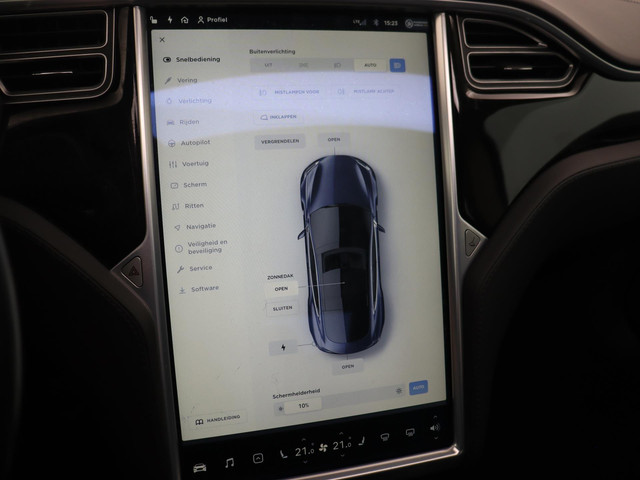 Tesla Model S 85 Base Lederen Bekleding, Panorama dak, Stoelverwarming, achteruitrijcamera.