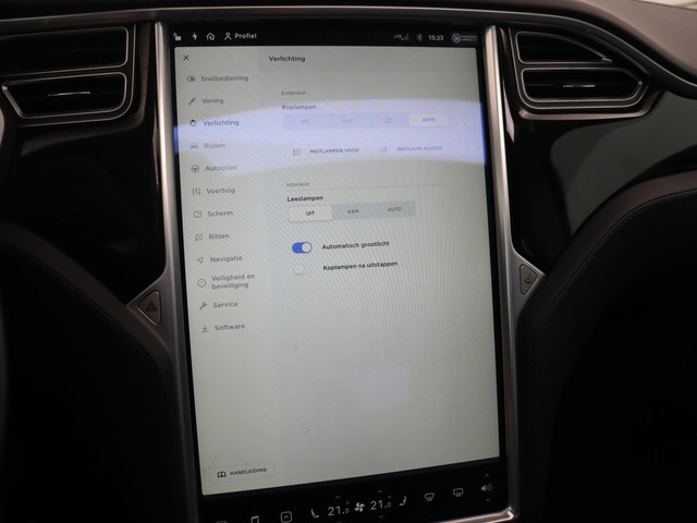 Tesla Model S 85 Base Lederen Bekleding, Panorama dak, Stoelverwarming, achteruitrijcamera.