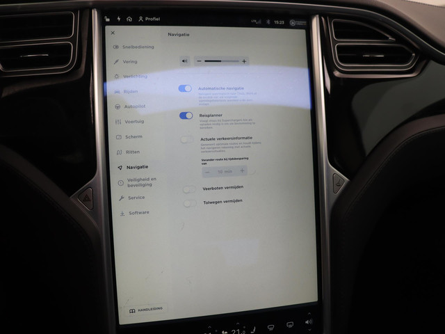 Tesla Model S 85 Base Lederen Bekleding, Panorama dak, Stoelverwarming, achteruitrijcamera.