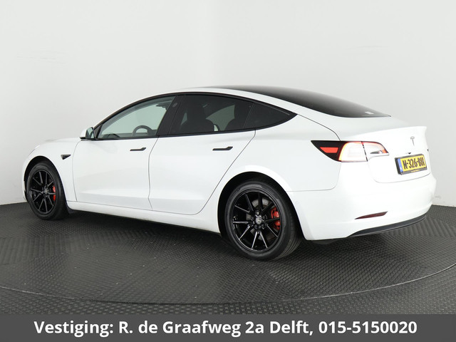 Tesla Model 3 Long Range AWD 75 kWh (351 PK) 500 km actieradius | ACCU 90% | Navigatie | Panoramadak | Stoelverwarming | Leder |