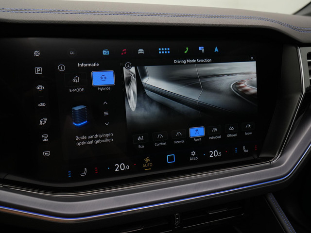 Volkswagen Touareg 3.0 TSi 462 pk tiptronic eHybrid 4MOTION | Panoramadak | Trekhaak | Puglia Leder | Nachtzicht | Head-Up Display | Geheugenstoele