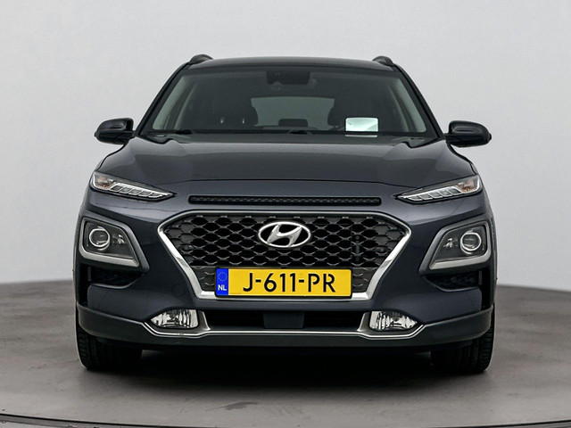Hyundai Kona 1.6 GDI HEV Premium | Leer | Stoel + stuurverwarming | Trekhaak | Stoelventilatie | 18 Lm-wielen |