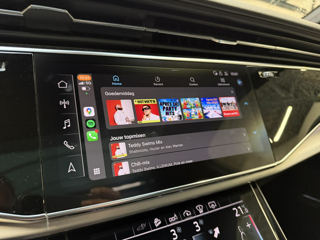 Audi Q7 60 TFSI e quattro Competition Laser Licht Trekhaak 22 Inch Panoramadak Audi S Sportstoelen Stoelventilatie Stoelmassage ACC Vol!