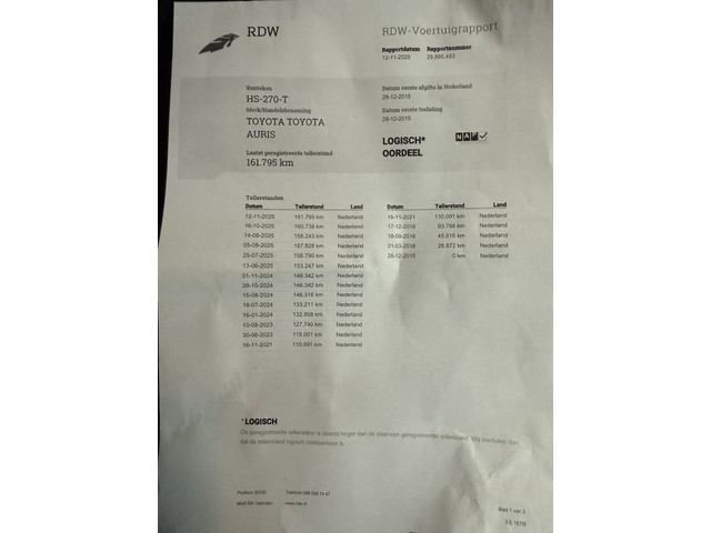 Toyota Auris 1.8 Hybrid Lease Bovag Garantie